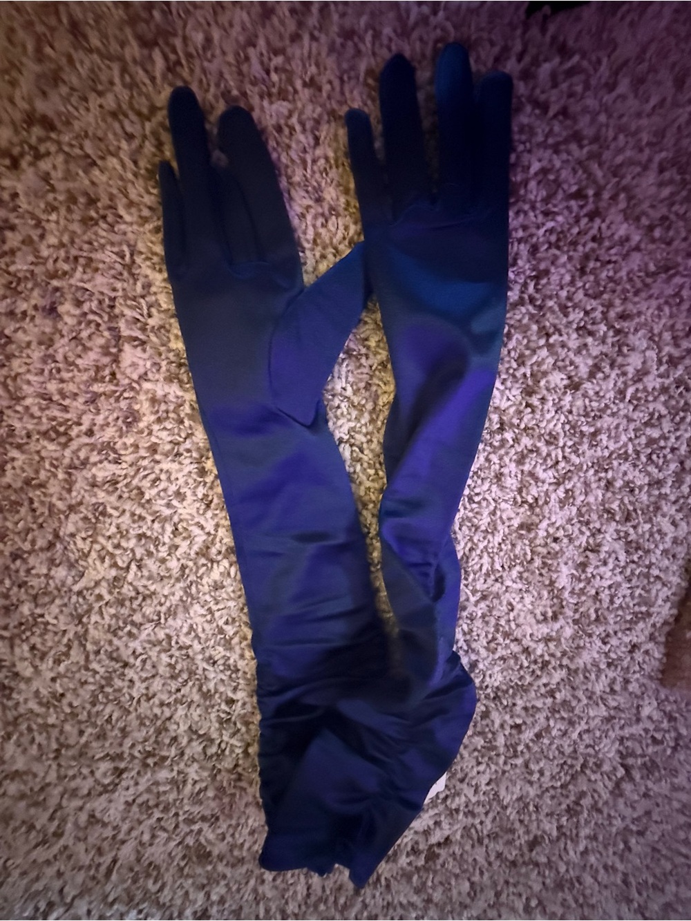 Long Satin Opera Gloves